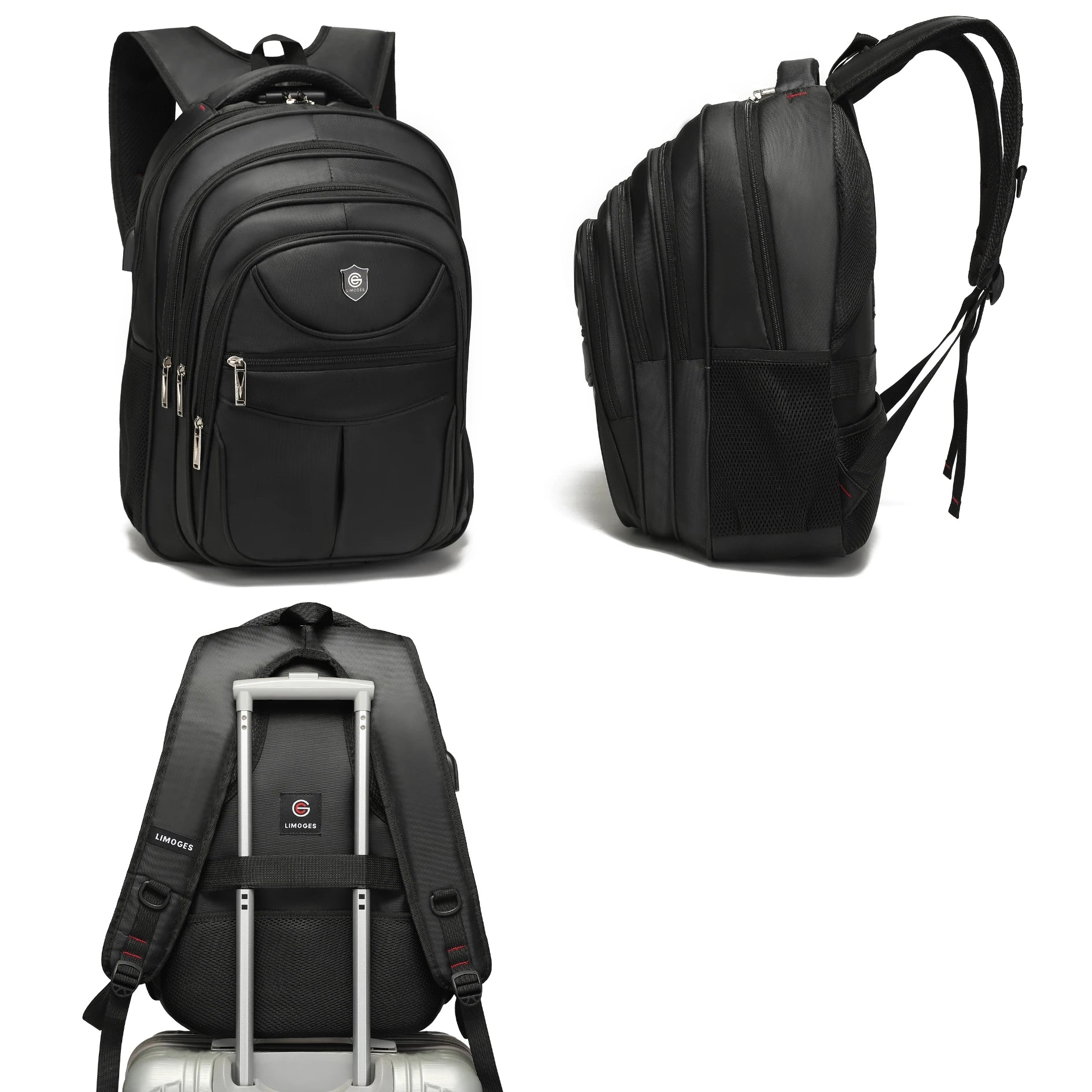 Mochila Deportiva Impermeable Antirrobo con Puerto USB