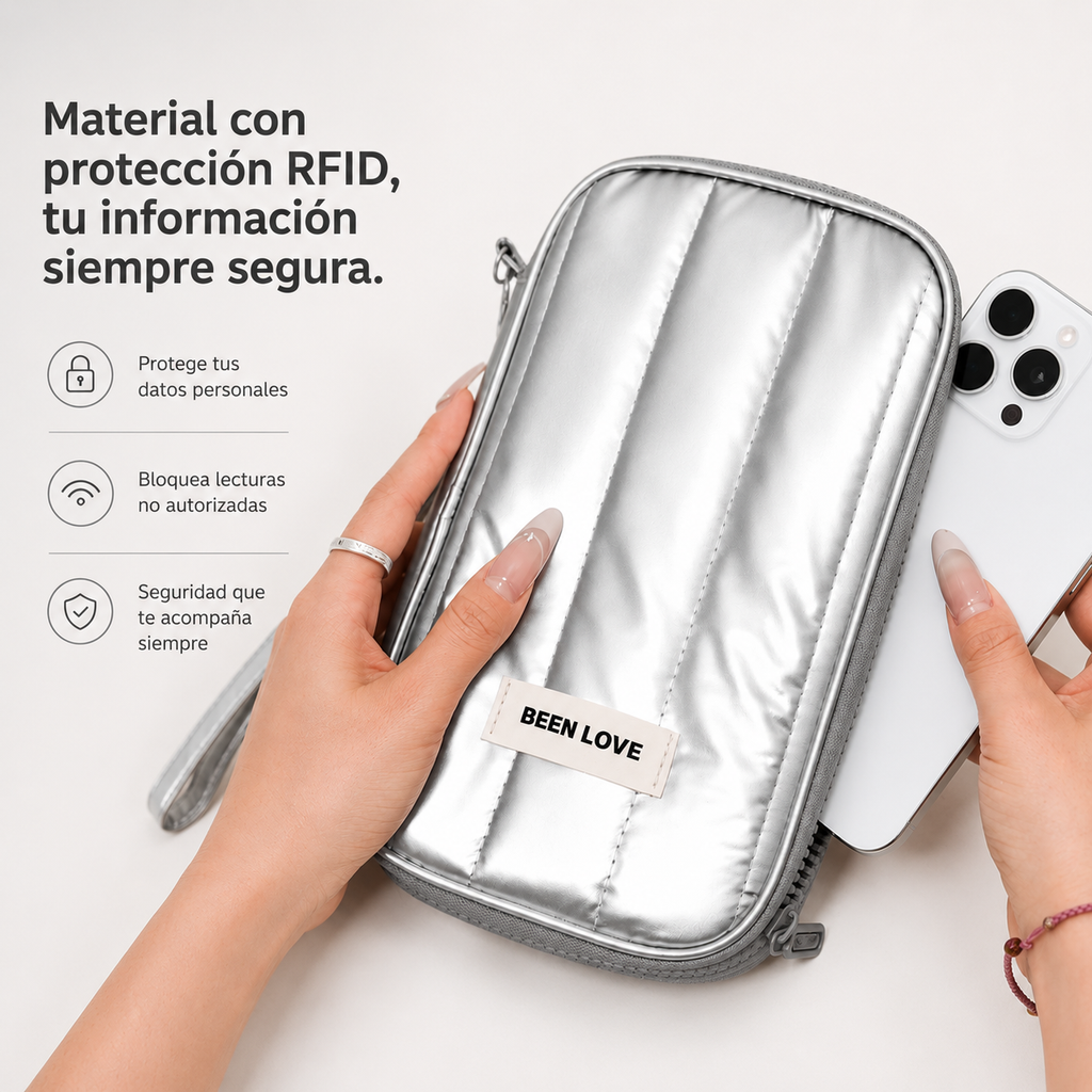 Porta Pasaporte Multicapa Antirrobo