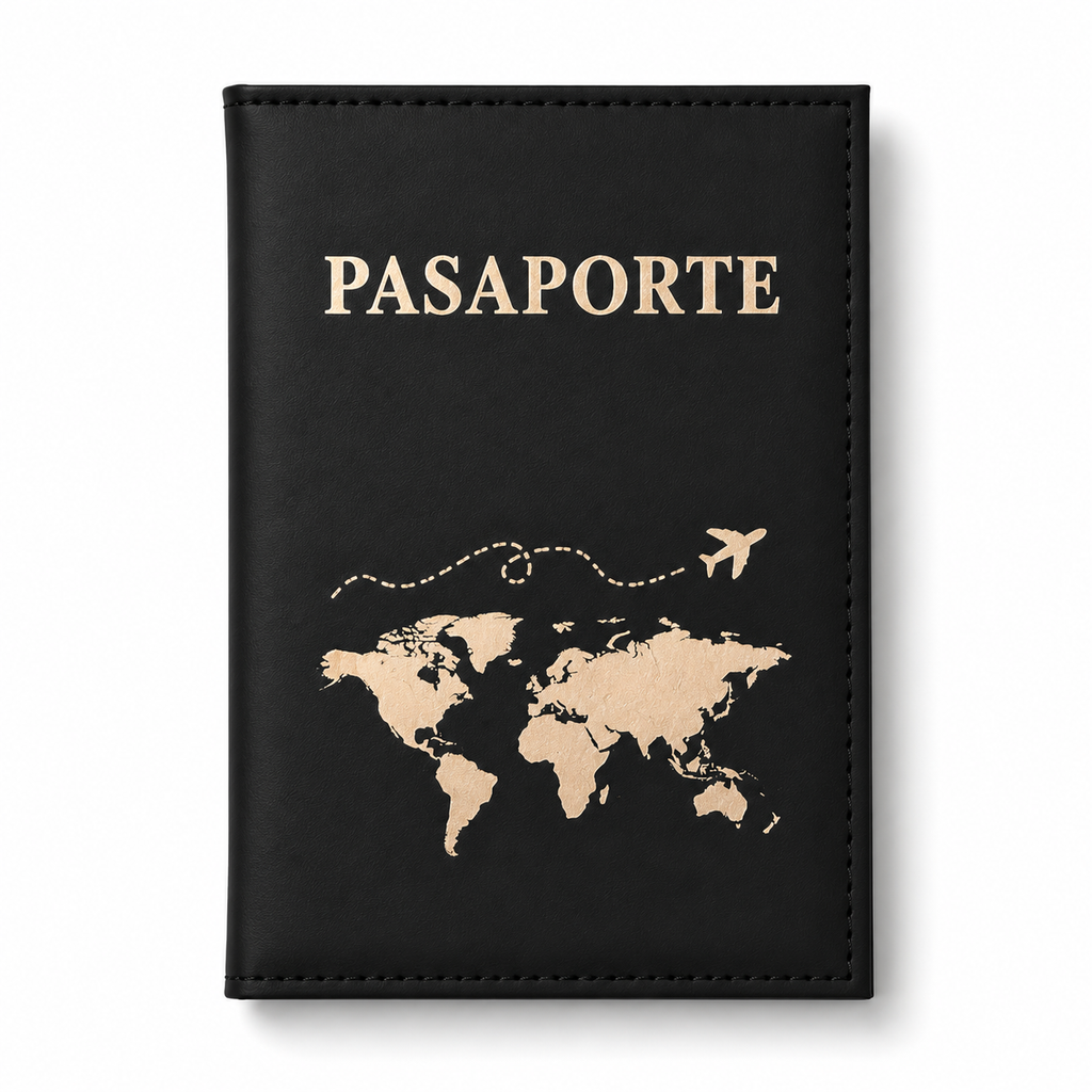 Porta Pasaporte en Relieve con Diseños