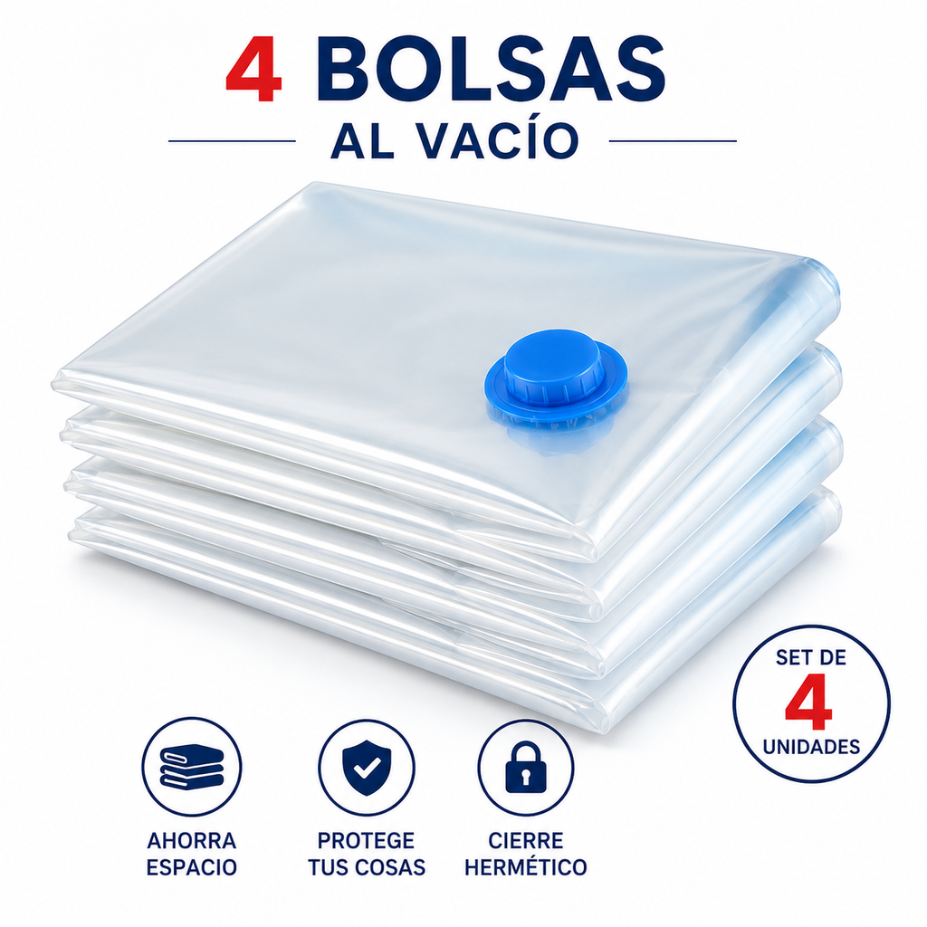 Set de 4 piezas con válvula