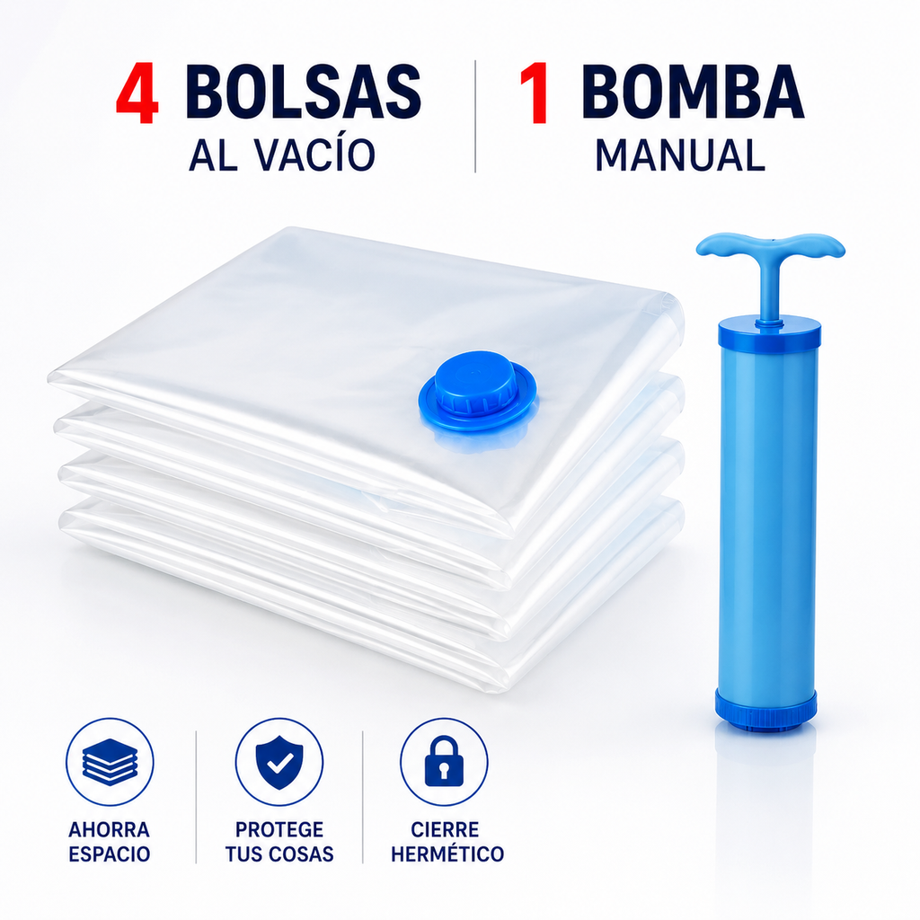 Set de 4 piezas con válvula