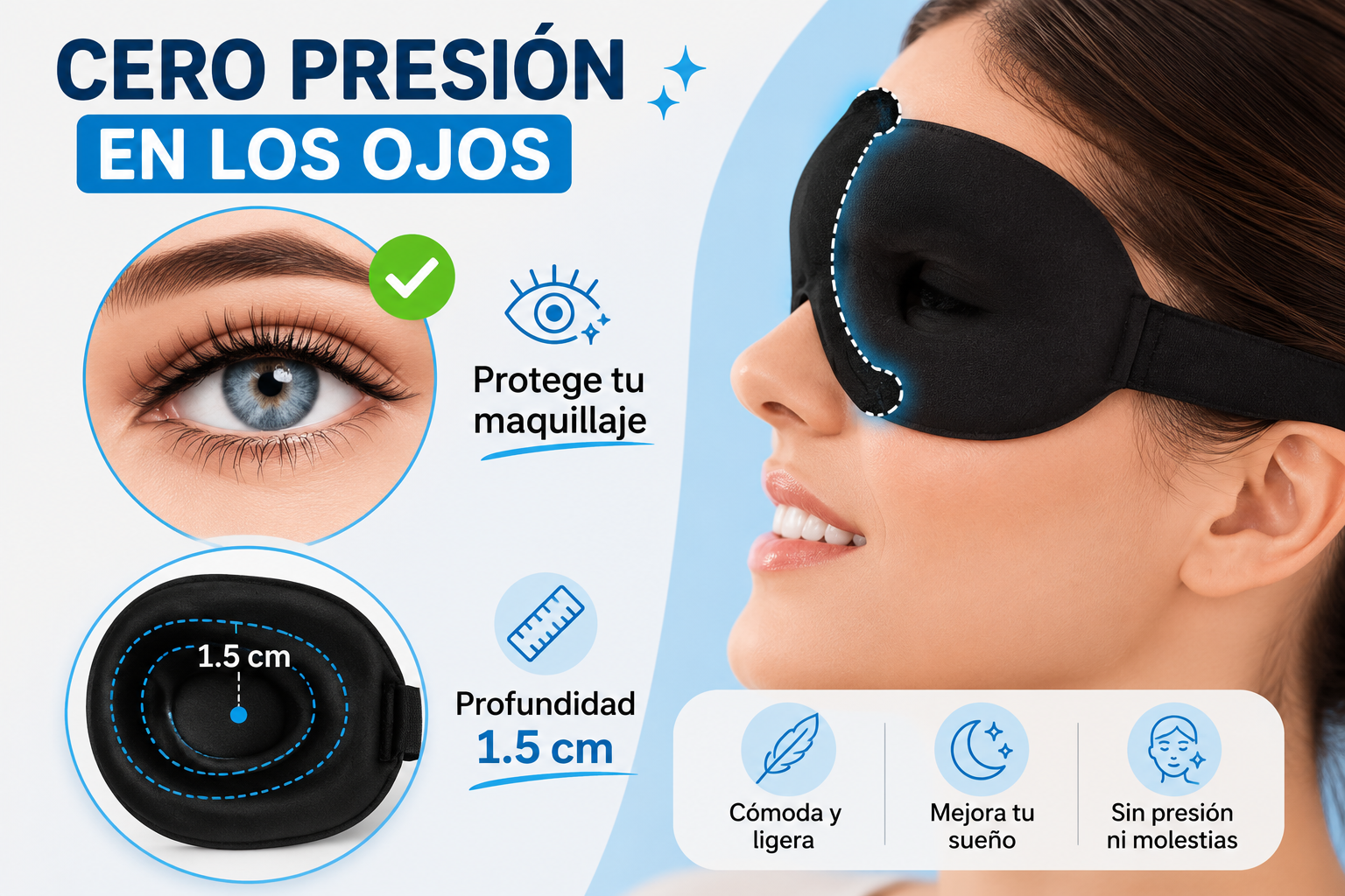 Antifaz 3D para Dormir