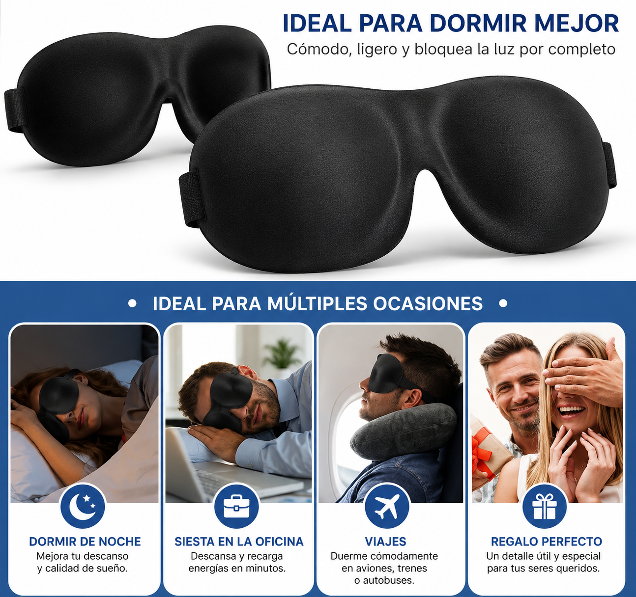 Antifaz 3D para Dormir