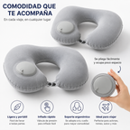 Almohada Inflable Flocada para el Cuello