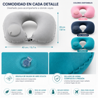 Almohada Inflable Flocada para el Cuello