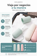 Estuche Protector Portátil para Pasta de Dientes y Cepillo