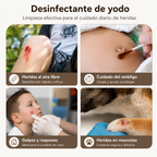 50 Hisopos de Algodón con Alcohol y Yodo para Desinfectar Heridas