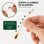 50 Hisopos de Algodón con Alcohol y Yodo para Desinfectar Heridas