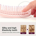 Peine de masaje para el cabello WANMEI, voluminizador y desenredante, con diseño hueco, herramientas de peinado para pelucas de cabello natural.