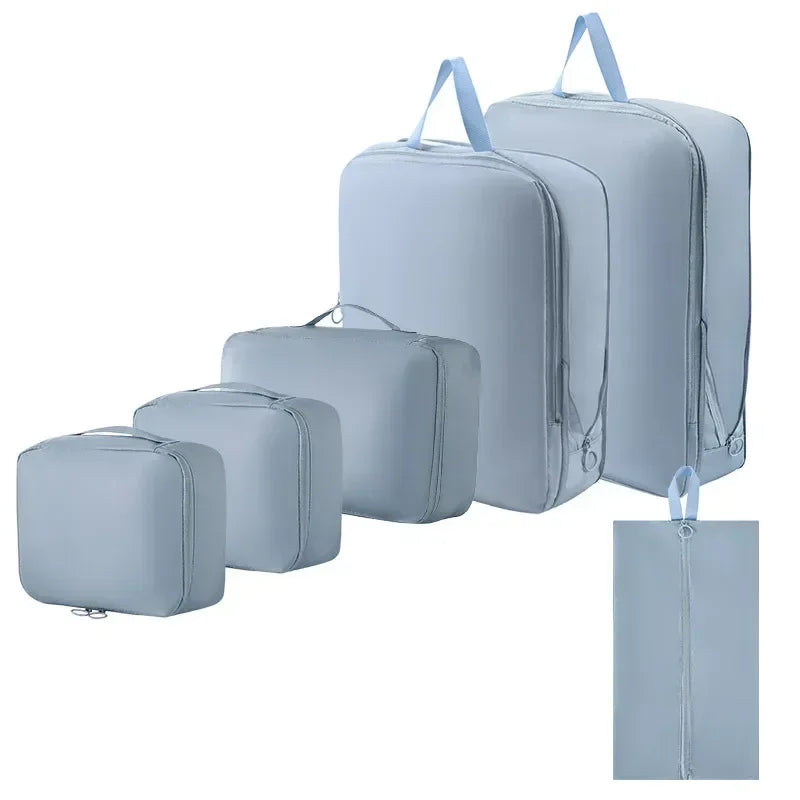 Set de Organizadores de Compresión para Maleta (6 Pzs)