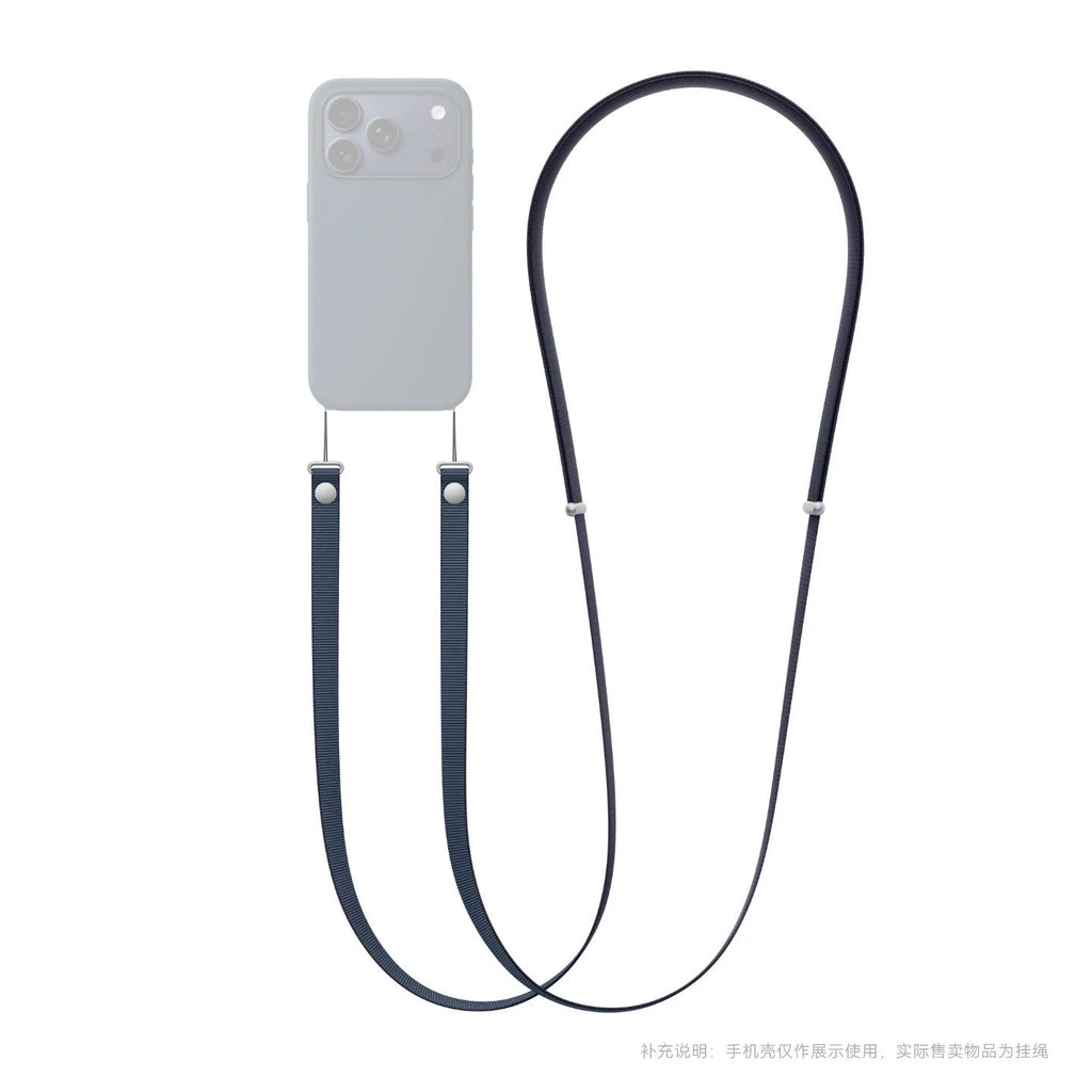 Correa Magnética Tejida Oficial de Alta Gama para iPhone 17 16 15 Pro Max 17 Air, Correa Cruzada Antipérdida para Teléfono Apple
