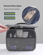 Neceser plegable, organizador, almacenamiento colgante, estuche de maquillaje para baño, bolsa de cosméticos, viaje para viajes de negocios