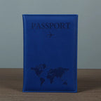 Funda de pasaporte de cuero PU para hombres y mujeres.