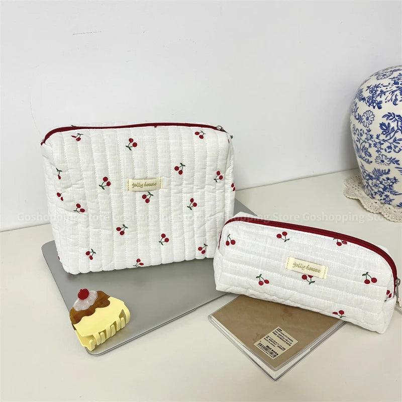 Bolsas de cosméticos de gran capacidad para mujer.