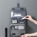 Neceser plegable, organizador, almacenamiento colgante, estuche de maquillaje para baño, bolsa de cosméticos, viaje para viajes de negocios