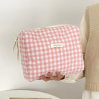 Bolsas de cosméticos de gran capacidad para mujer.