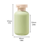 3 botellas dispensadoras de silicona de 100 ml con bomba de presión para viaje, accesorios portátiles de ABS, contenedor vacío a prueba de fugas para champú/loción