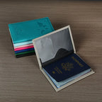 Funda de pasaporte de cuero PU para hombres y mujeres.