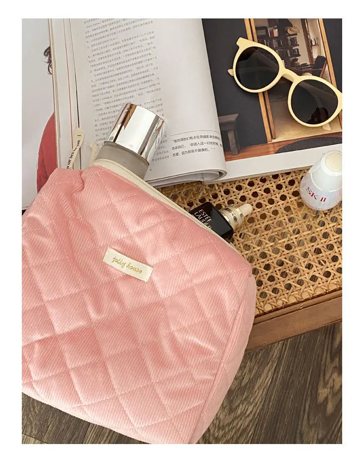 Bolsas de cosméticos de gran capacidad para mujer.
