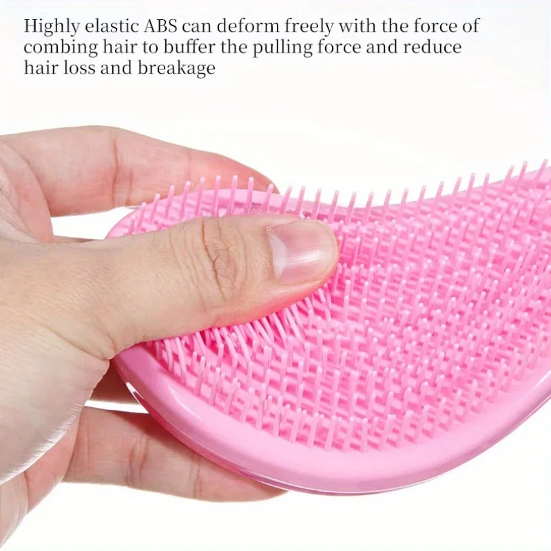 1 Uds. Cepillo para desenredar el cabello, peine suave para masaje del cuero
