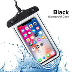 Funda Impermeable Transparente para Teléfono Móvil, con Correa para el Cuello, Táctil, para Playa, Natación y Actividades al Aire Libre