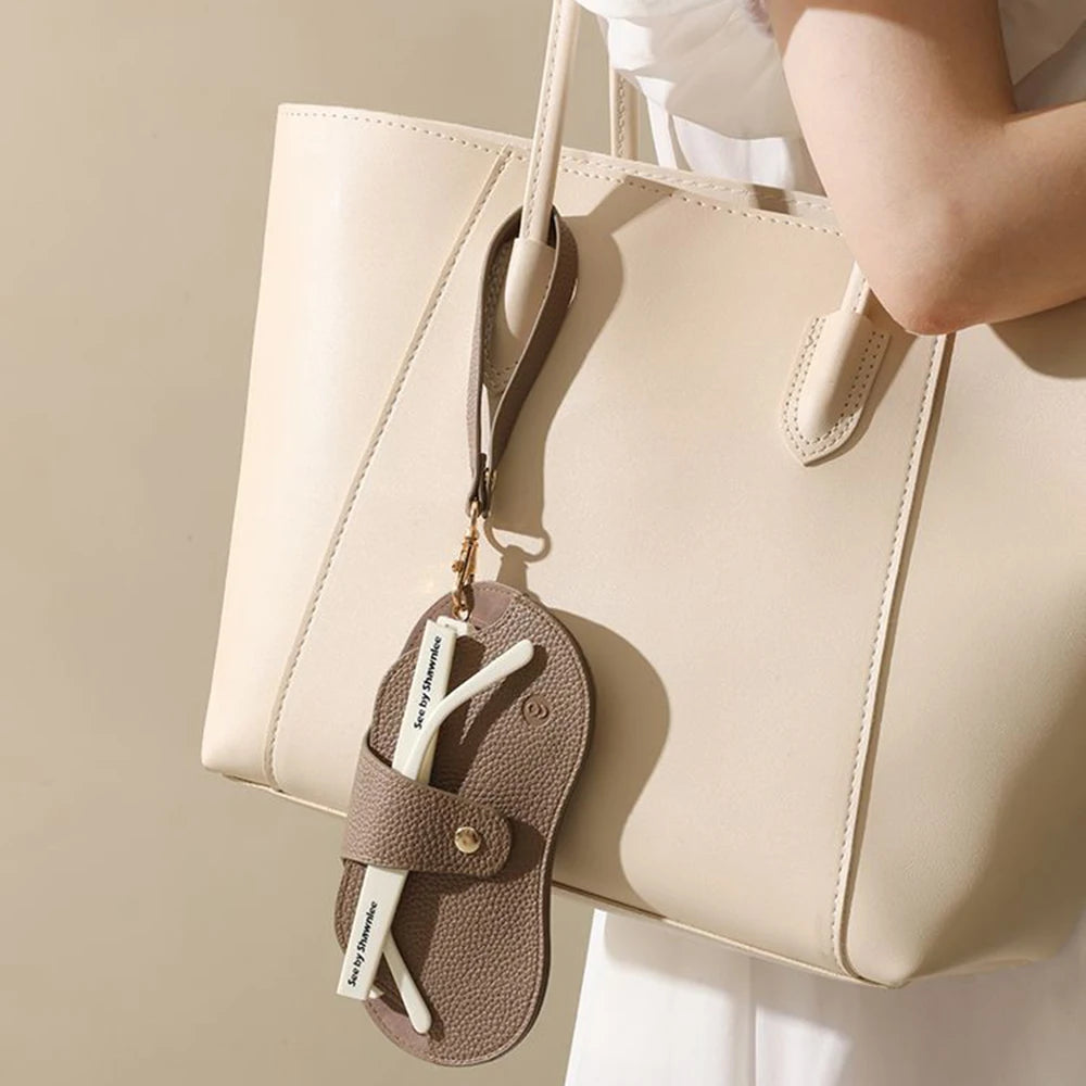 Bolsa de gafas de cuero PU con patrón de lichi suave, estuche Retro para gafas de sol, estuche portátil con marco para miopía, almacenamiento Simple para gafas