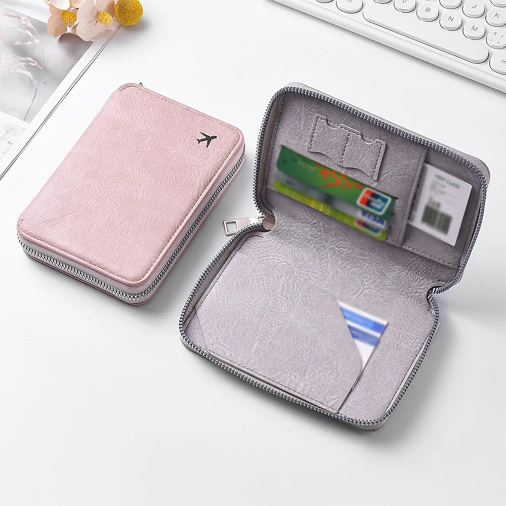 Porta Pasaporte con Cremallera