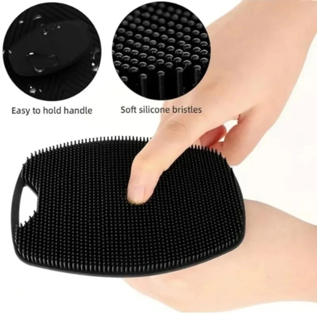 Juego de 4 Cepillos Exfoliantes de Silicona para el Cuerpo