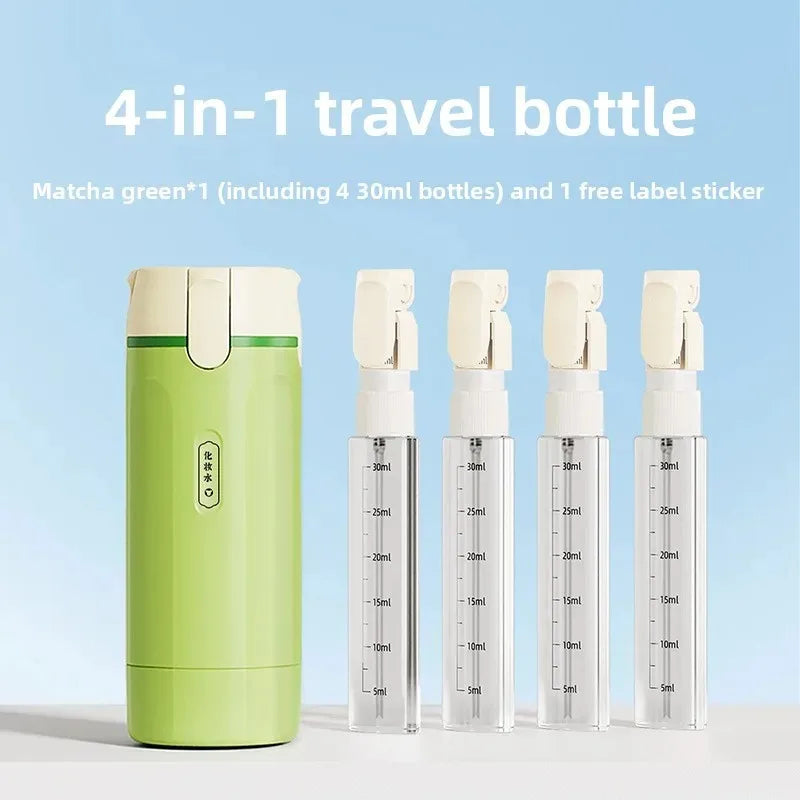 Botella de Viaje Recargable 4 en 1