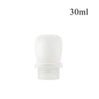 Botella de viaje de silicona portátil, almacenamiento de cosméticos