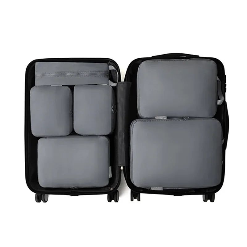 Set de 6 Organizadores de Viaje Compresibles e Impermeables para Maleta