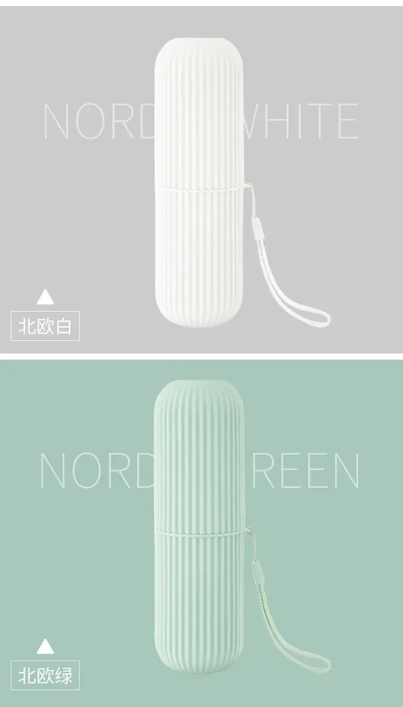Estuche Protector Portátil para Pasta de Dientes y Cepillo
