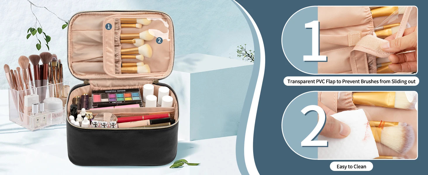 Cosmetiquera de Viaje de Gran Capacidad