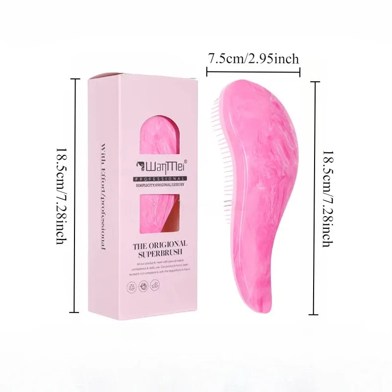 1 Uds. Cepillo para desenredar el cabello, peine suave para masaje del cuero