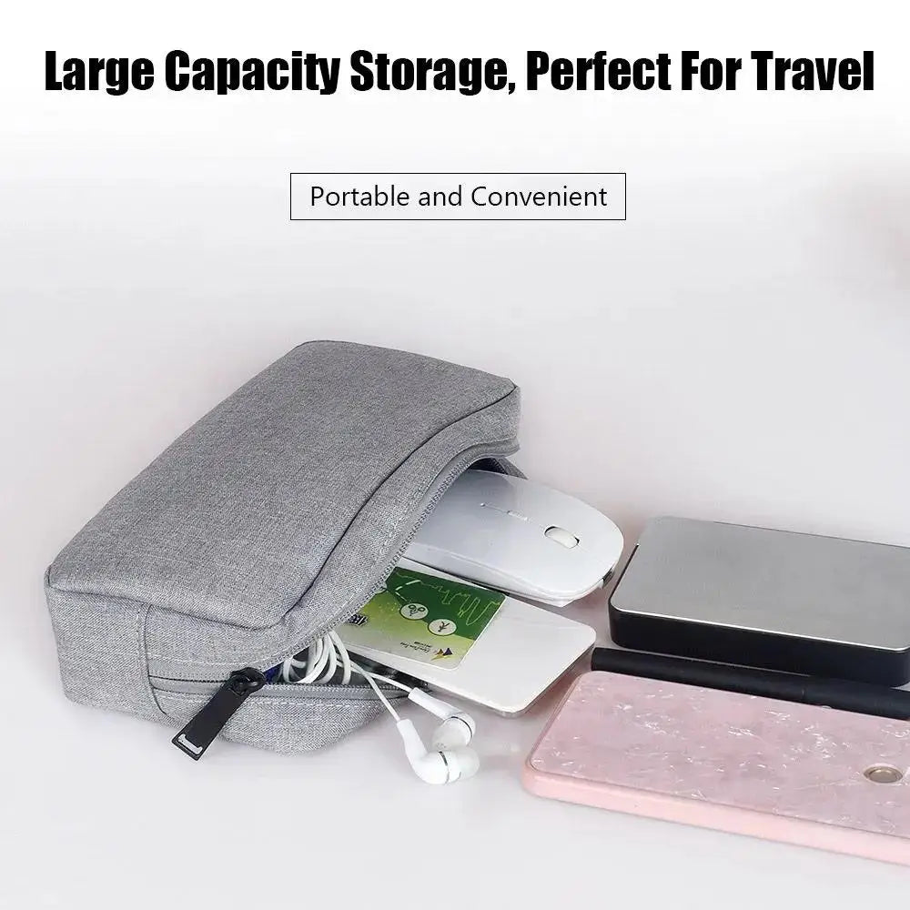 Bolsa de almacenamiento de accesorios digitales a prueba de agua, bolsa organizadora de viaje portátil.
