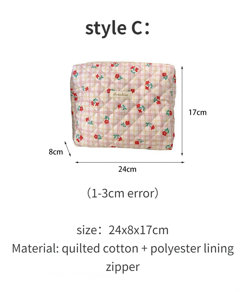 Bolsas de cosméticos de gran capacidad para mujer.