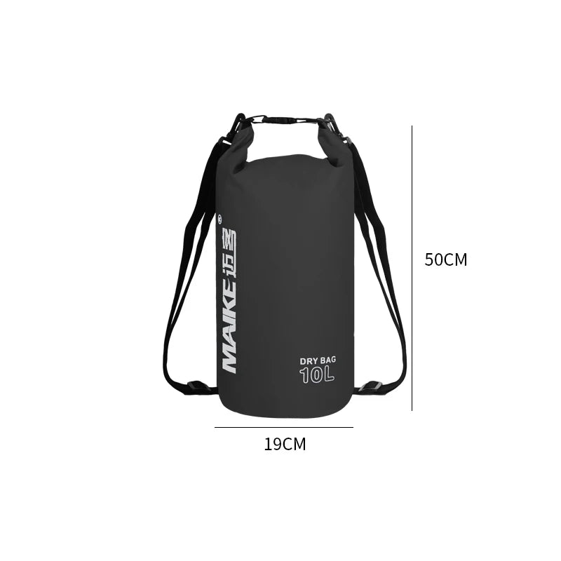 Mochila Seca Impermeable PVC | Kayak, Rafting y Natación | 5L, 10L y 15L