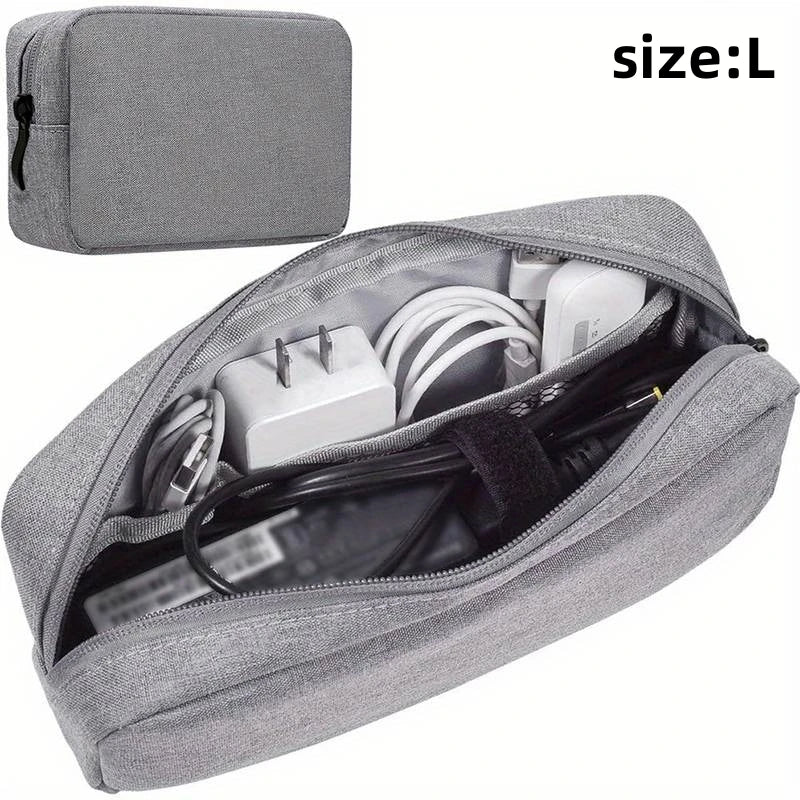 Bolsa de almacenamiento de accesorios digitales a prueba de agua, bolsa organizadora de viaje portátil.