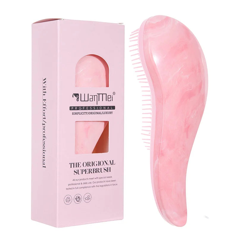 1 Uds. Cepillo para desenredar el cabello, peine suave para masaje del cuero