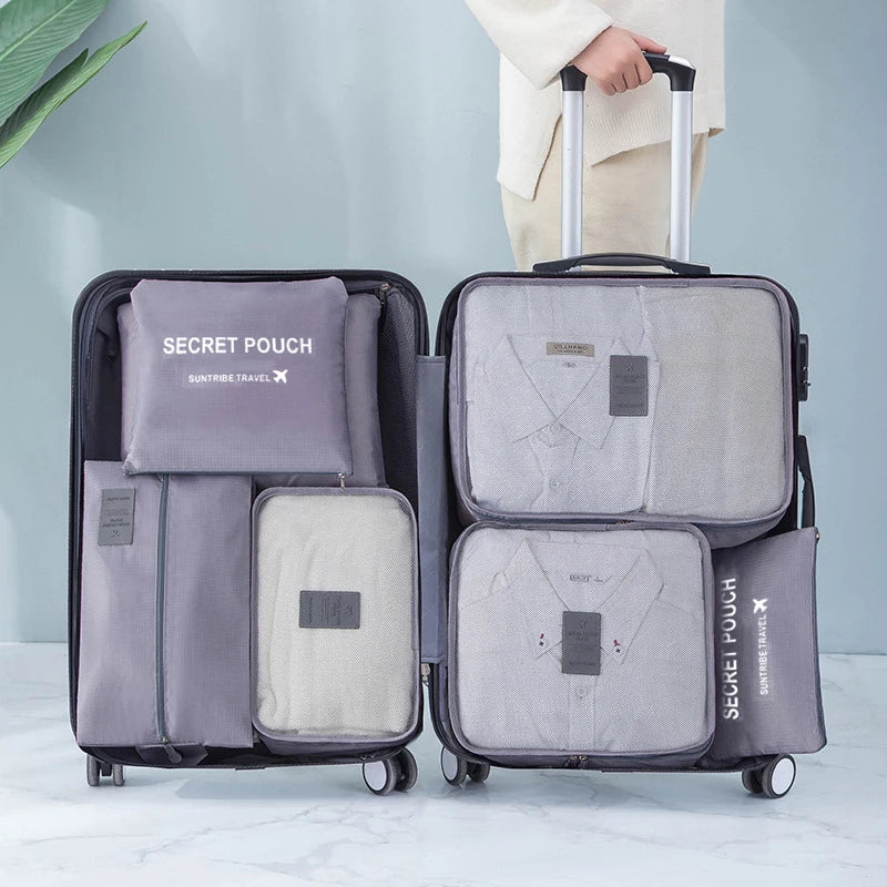 Bolsa de almacenamiento de viaje, Maleta de gran capacidad, almacenamiento de equipaje.