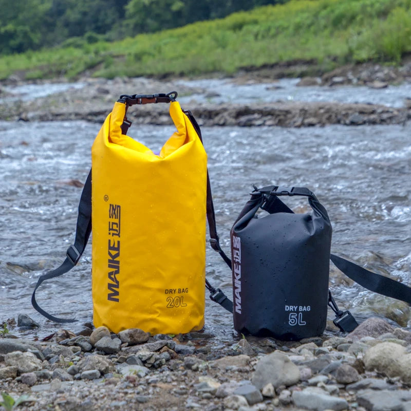 Mochila Seca Impermeable PVC | Kayak, Rafting y Natación | 5L, 10L y 15L