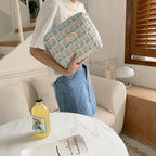 Bolsas de cosméticos de gran capacidad para mujer.