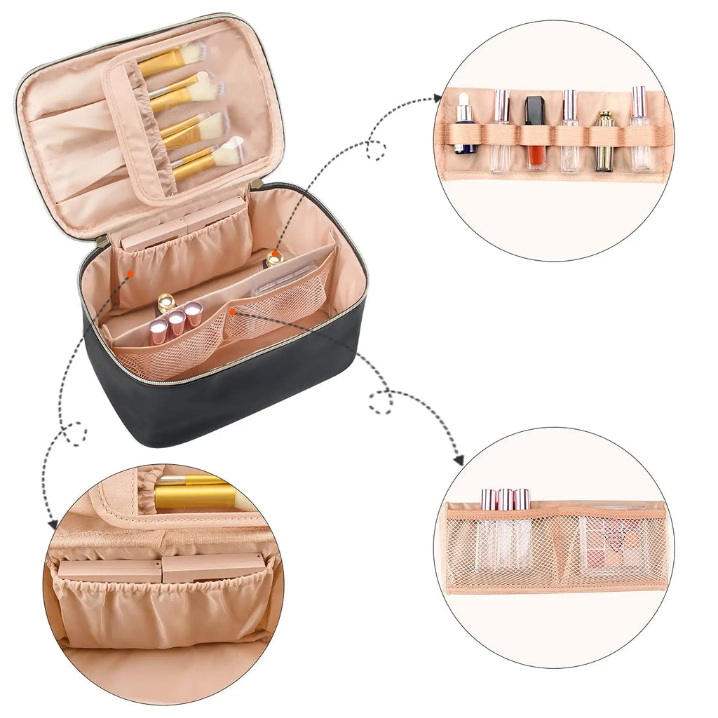 Cosmetiquera de Viaje de Gran Capacidad