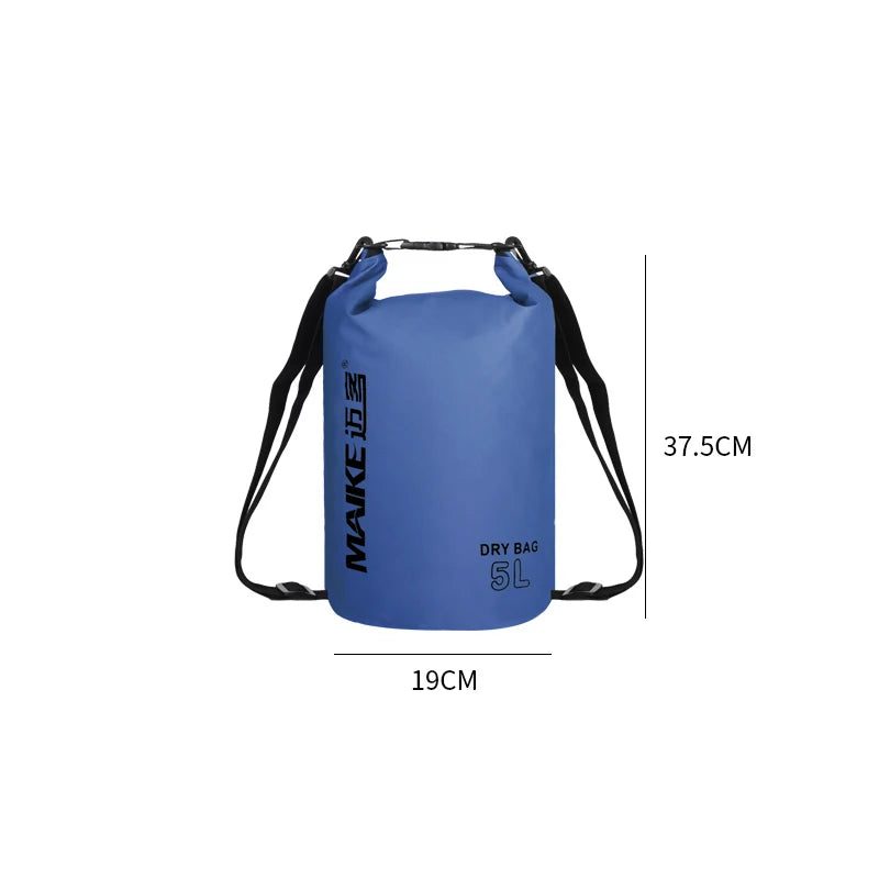 Mochila Seca Impermeable PVC | Kayak, Rafting y Natación | 5L, 10L y 15L