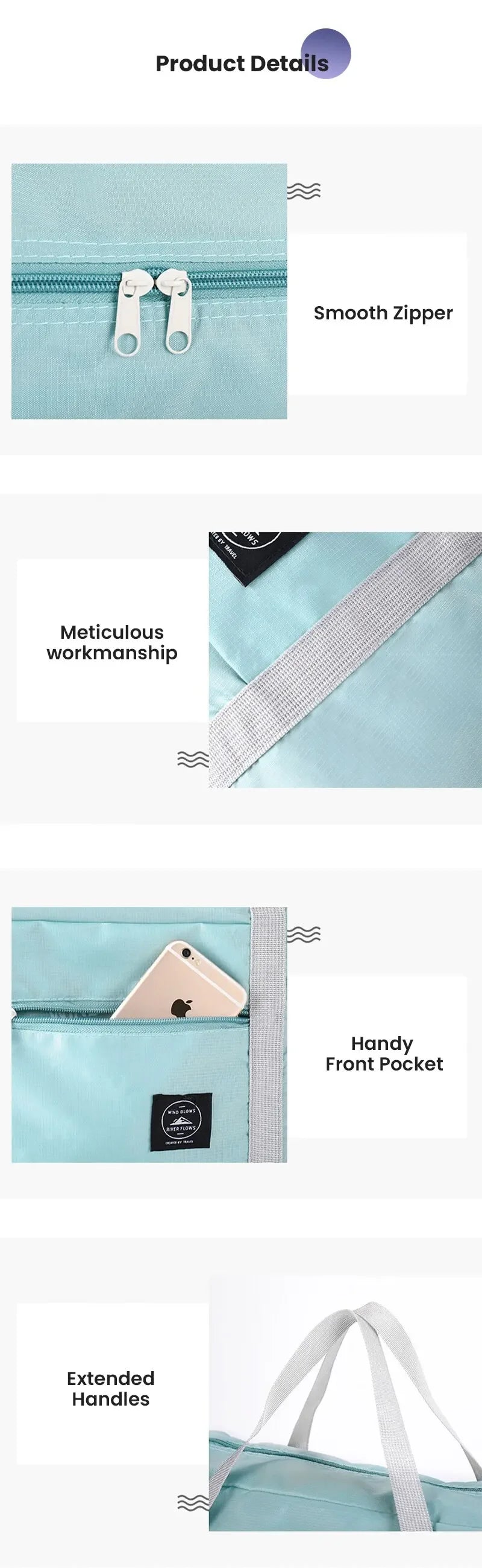 Bolsa de viaje plegable