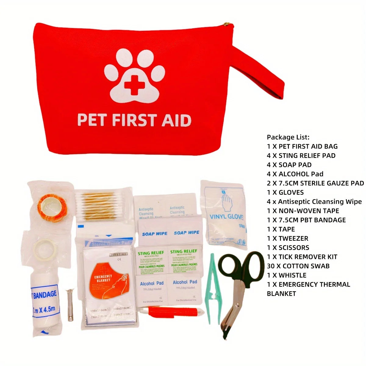 Botiquín de emergencia para mascotas