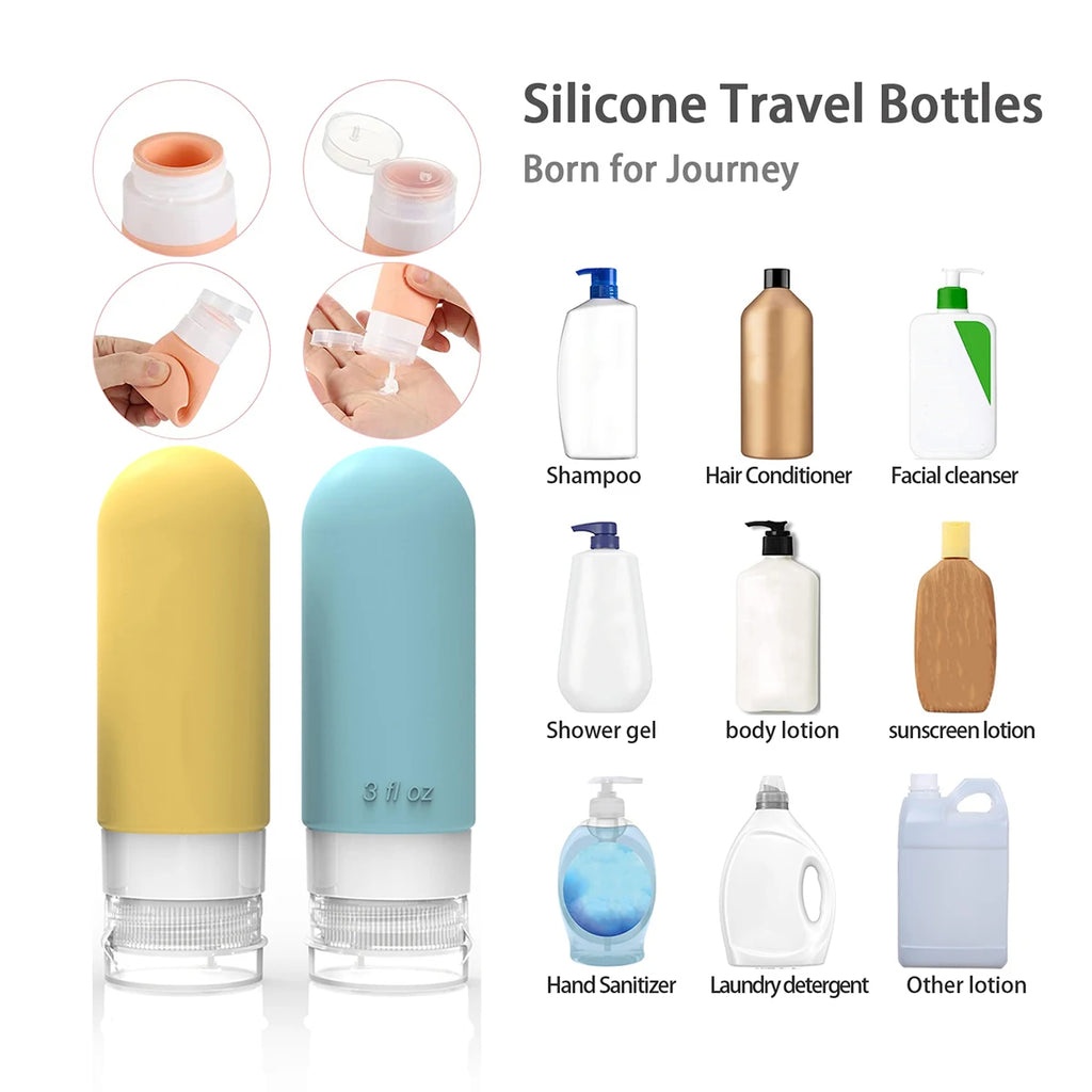 Kit de Botellas de Viaje Reutilizables