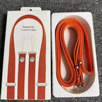Correa Magnética Tejida Oficial de Alta Gama para iPhone 17 16 15 Pro Max 17 Air, Correa Cruzada Antipérdida para Teléfono Apple