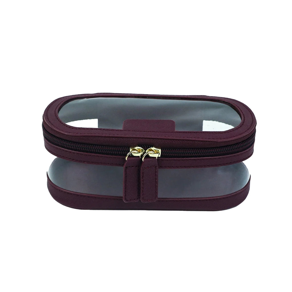 Bolsa de maquillaje y baño de PVC de cuero PU multicolor personalizada con gran capacidad impermeable