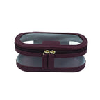 Bolsa de maquillaje y baño de PVC de cuero PU multicolor personalizada con gran capacidad impermeable